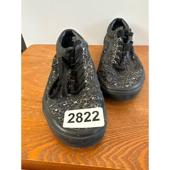 Women’s VANS Cheetah Lace Up Print Metallic Black. Size 5 .5. Sku 2822 - Picture 13 of 13